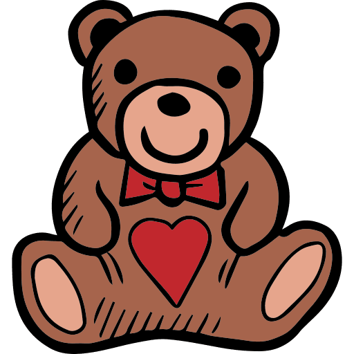 Teddy bear childhood teddy bear valentines day icon