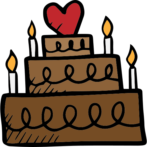 Cake celebration birthday dessert icon