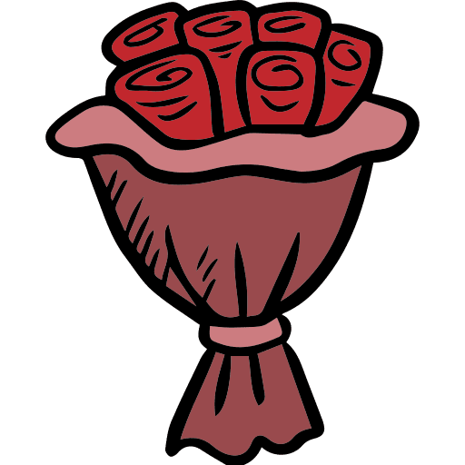 Roses love romance valentines icon