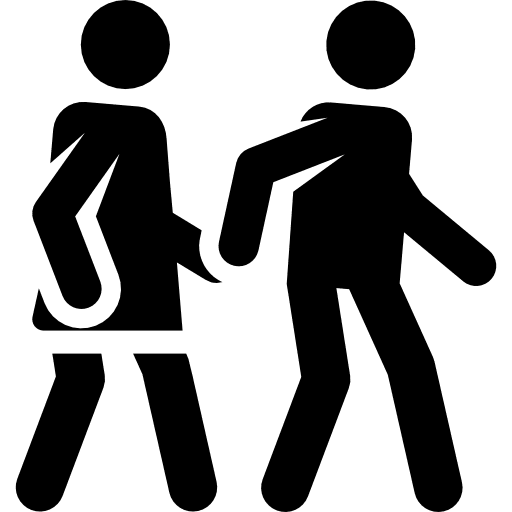 Walking couple people walking icon