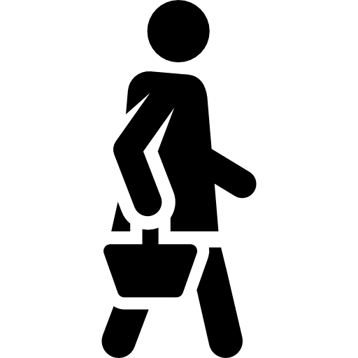 Shopping people shopper shopping icon