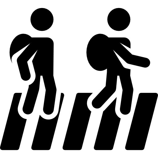 Kids people kids pedestrian icon