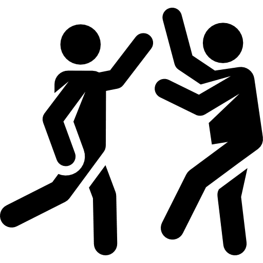 Party people dancing birthday and party icon