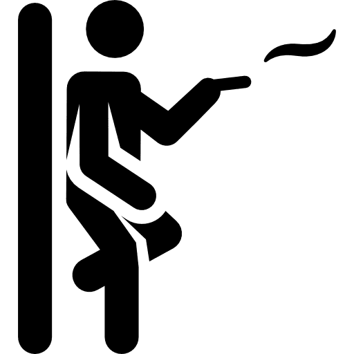 Smoking cigarette humanpictos smoking icon