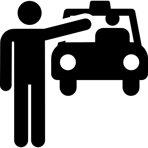 Cab car vehicle cab icon