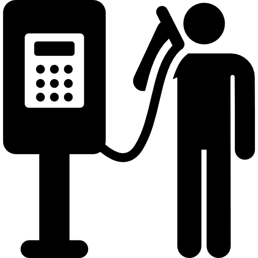 Public phone humanpictos public phone communication icon