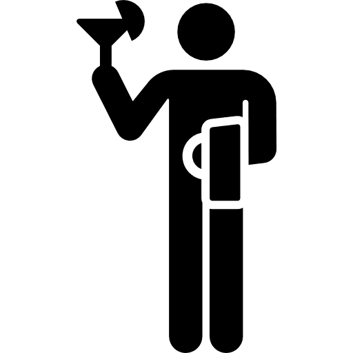 Waiter professions and jobs waiter people icon