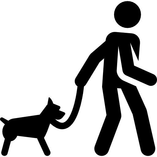 Walking the dog humanpictos routine dog icon