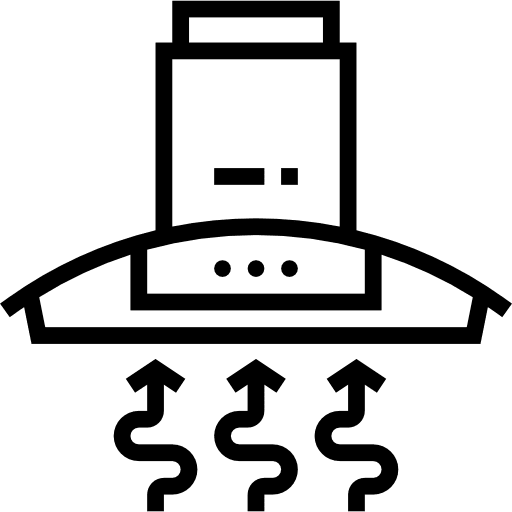 Extractor hood technology extractor hood device icon