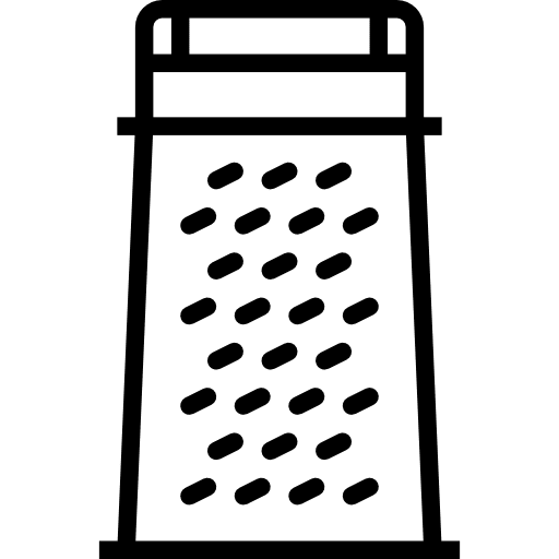 Grater utensil food and restaurant kitchenware icon