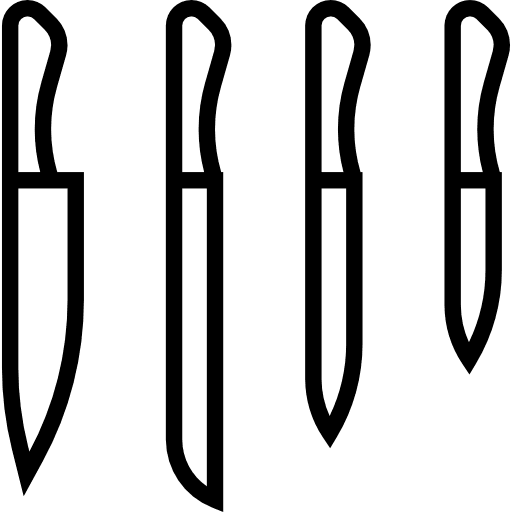 Knives knives cut kitchenware icon