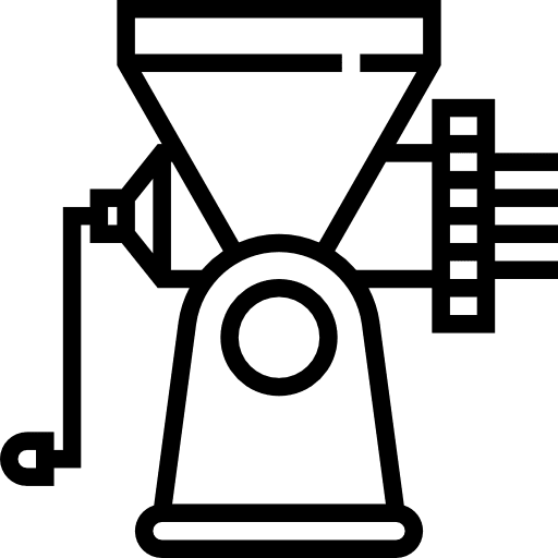 Meat grinder butcher kitchenware food and restaurant icon