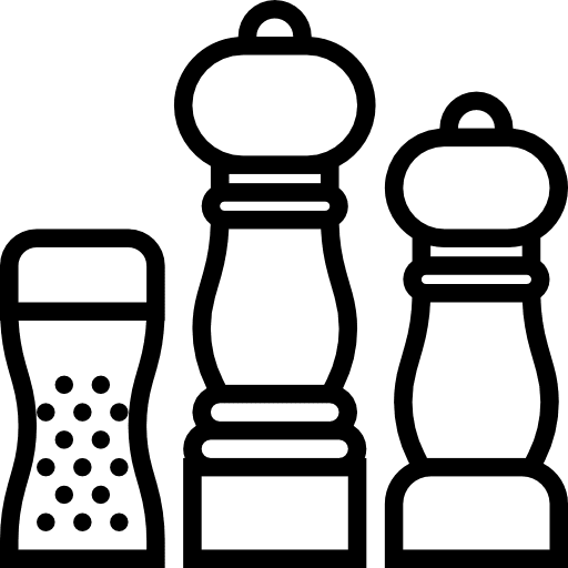 Seasoning pepper salt spices icon