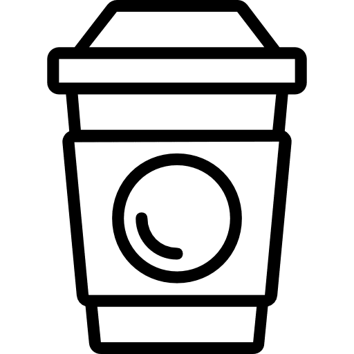 Coffee cup coffee shop paper cup hot drink icon