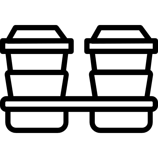 Coffee cup take away food and restaurant paper cup icon