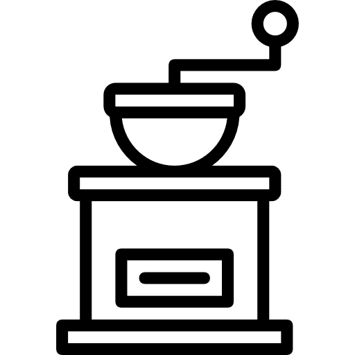 Coffee grinder mill coffee utensil icon