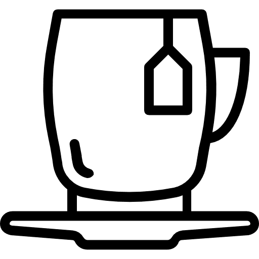 Tea cup food and restaurant coffee hot drink icon