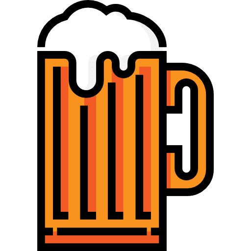 Beer food alcoholic drink pub icon