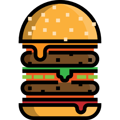 Burger bread food hamburger icon