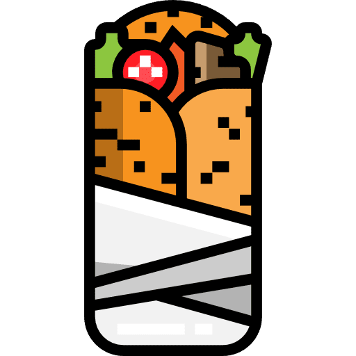 Burrito food mexican food burrito icon