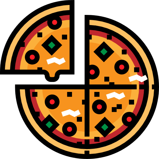 Pizza unhealthy fast food food icon