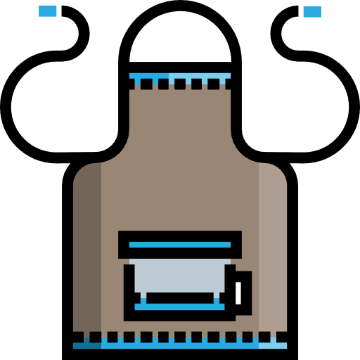 Apron fashion protection cloth icon