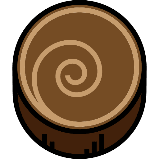 Cinnamon roll sweet bakery food icon