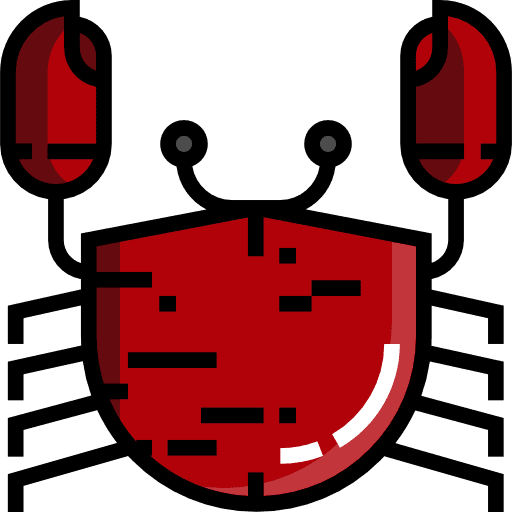 Crab aquarium sea life summertime icon