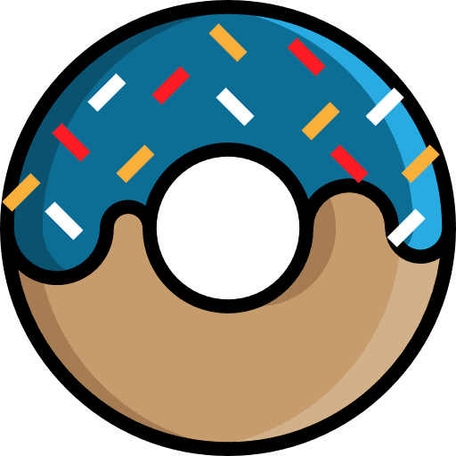 Doughnut dessert sugar food icon