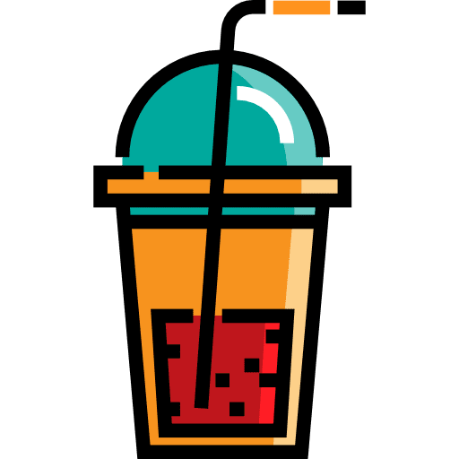 Drink straw sugar take away icon