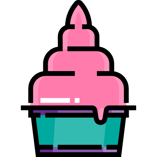 Frozen yogurt food sweet summertime icon