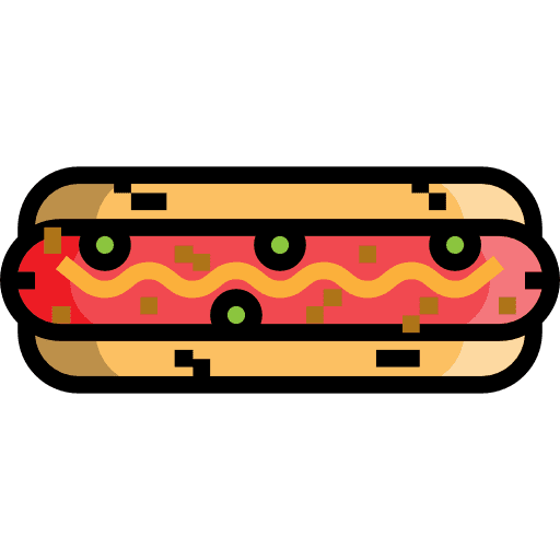 Hot dog junk food food hot dog icon