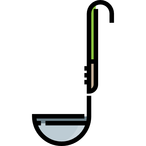 Ladle scoop tools and utensils kitchen tools icon