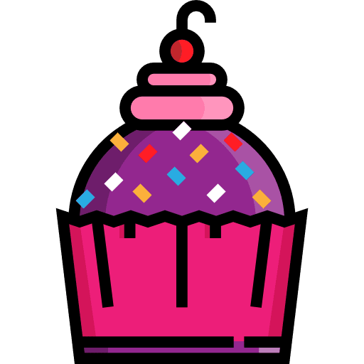 Muffin dessert bakery baked icon
