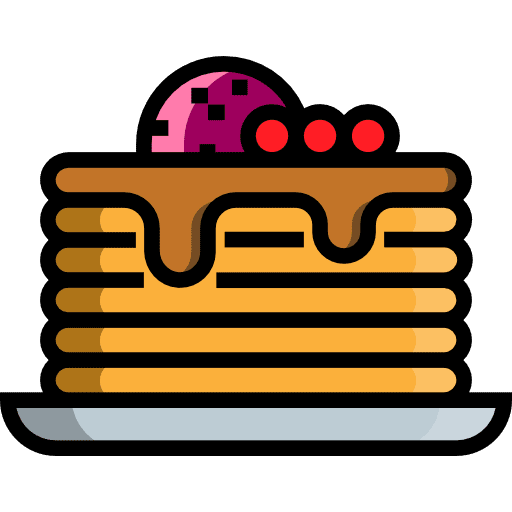 Pancakes french dessert pancakes icon