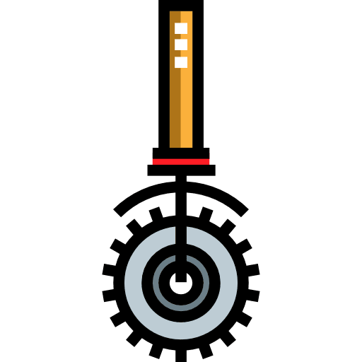 Pizza cutter tools and utensils cutlery pizza cutter icon