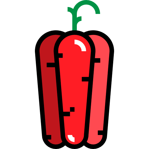 Bell pepper vegan organic food icon