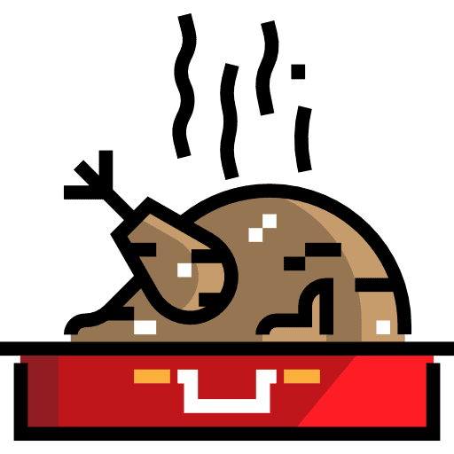 Roast chicken roast turkey food icon