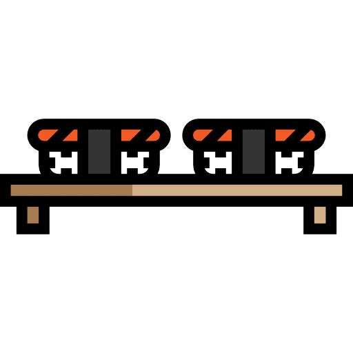 Sushi fish japanese food maki icon