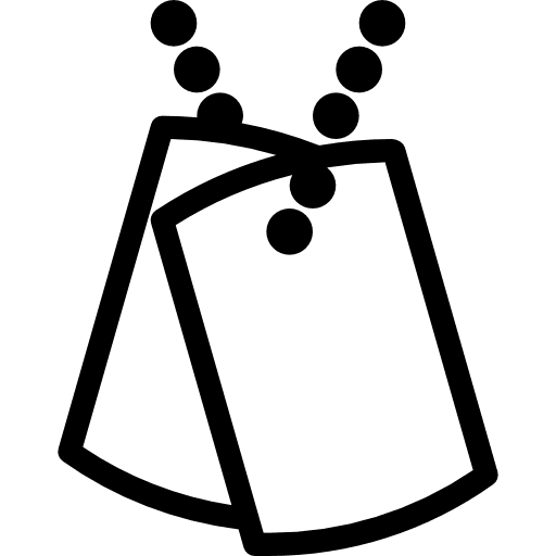 Dog tag miscellaneous dog tag shapes and symbols icon