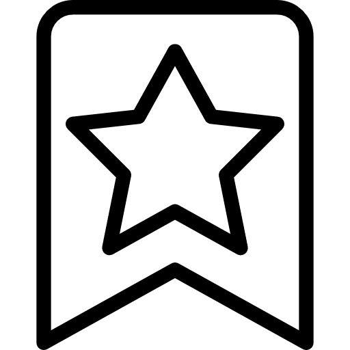 Star favourite communications shapes icon