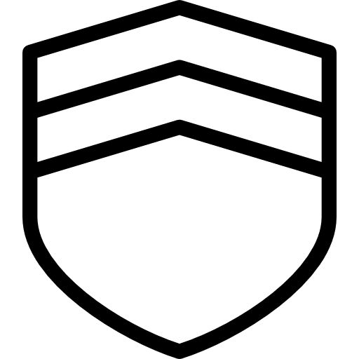 Chevron insignia military shapes and symbols icon