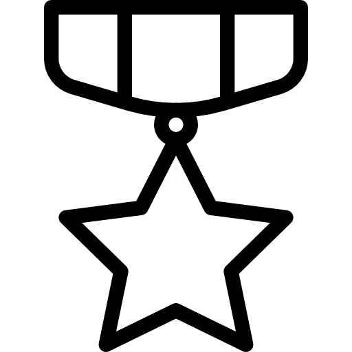 Medal badge award reward icon