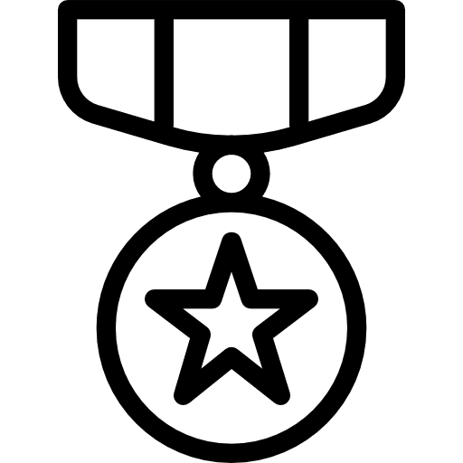 Medal reward award emblem icon