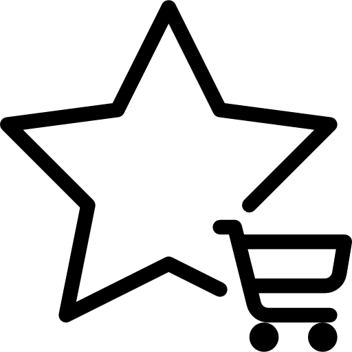 Star favourite rate shapes and symbols icon