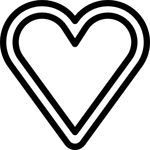 Heart lover shapes like icon