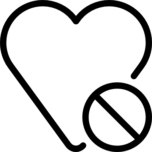 Heart interface loving shapes icon