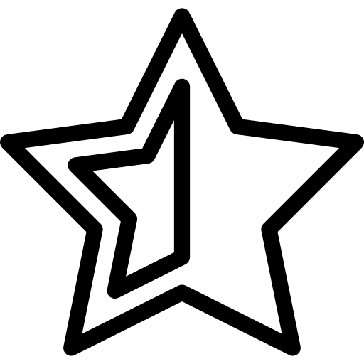 Star interface star favourite icon