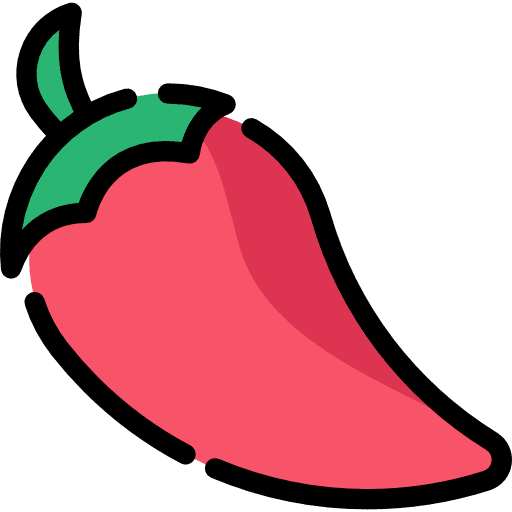 Chili pepper food and restaurant food icon