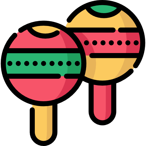 Maracas maracas tropical shaker icon